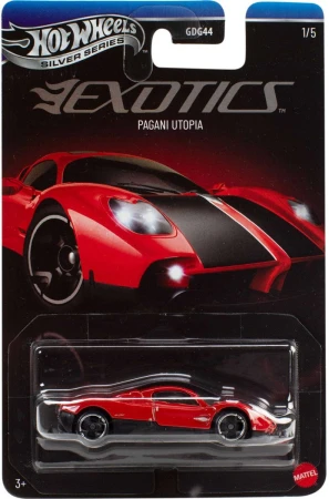 Mattel HOT WHEELS Auto Silver Series Exotics angličák 5 druhů kov