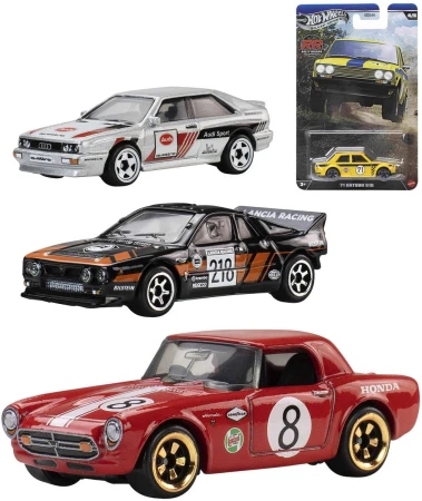 Mattel HOT WHEELS Auto Silver Series Rally Racers různé druhy kov
