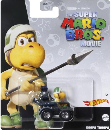 Mattel HOT WHEELS Auto Super Mario Kart s postavičkou 4 druhy kov