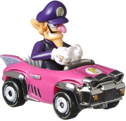 Mattel HOT WHEELS Auto Super Mario Kart s postavičkou 6 druhů kov
