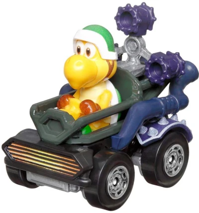 Mattel HOT WHEELS Auto Super Mario Kart s postavičkou 4 druhy kov