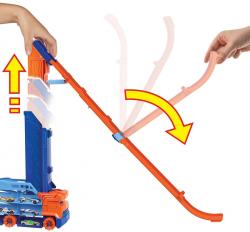 Mattel HOT WHEELS Auto Tahač s vysokou dráhou set s autíčkem