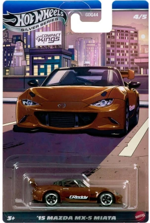 Mattel HOT WHEELS Auto závodní Silver Series Compact Kings 5 druhů kov