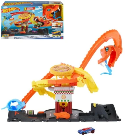 Mattel HOT WHEELS City Kobra útočí herní set s autíčkem Mattel HOT WHEELS City Kobra útočí herní set s autíčkem