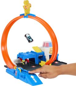 Mattel HOT WHEELS City super policejní stanice herní set s autíčkem