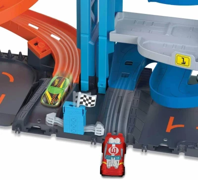 Mattel HOT WHEELS City závodní věž akční dráha herní set s autem 2v1