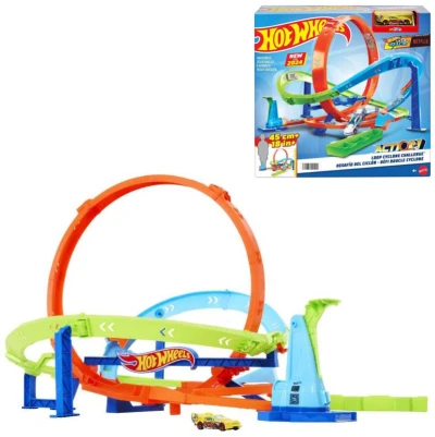 Mattel HOT WHEELS Extrémní hyper smyčka set akční dráha s autíčkem Mattel HOT WHEELS Extrémní hyper smyčka set akční dráha s autíčkem