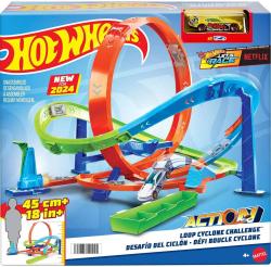 Mattel HOT WHEELS Extrémní hyper smyčka set akční dráha s autíčkem