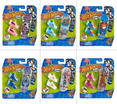 Mattel HOT WHEELS Fingerboard set skateboard + 1 pár bot různé druhy