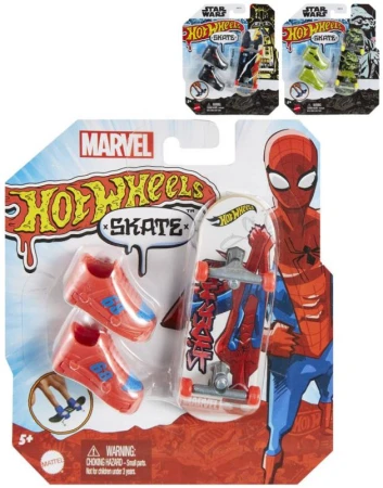 Mattel HOT WHEELS Fingerboard tematický set skateboard + topánky rôzne druhy Mattel HOT WHEELS Fingerboard tematický set skateboard + topánky rôzne druhy