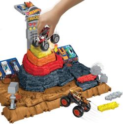 Mattel HOT WHEELS Monster Trucks Aréna: Bone Shaker finále set s autem