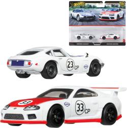 Mattel HOT WHEELS Prémiový angličák set 2 auta Ford + Toyota kov Mattel HOT WHEELS Prémiový angličák set 2 auta Ford + Toyota kov