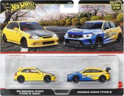 Mattel HOT WHEELS Prémiový angličák set 2 autá Honda kov