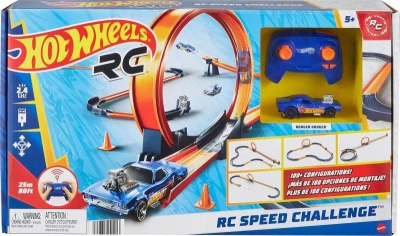 Mattel HOT WHEELS Set akční dráha + RC auto na vysílačku 2,4GHz na baterie