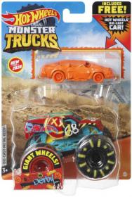Mattel HOT WHEELS Set auto Monster Trucks + angličák různé druhy kov