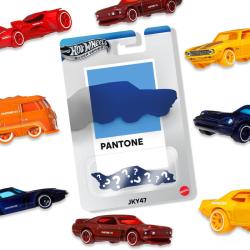 Mattel HOT WHEELS Silver Series Pantone auto kovové 5 druhů