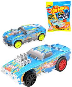 Mattel HOT WHEELS Stavebnice mini autíčko zpětný chod s překvapením Mattel HOT WHEELS Stavebnice mini autíčko zpětný chod s překvapením