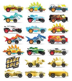 Mattel HOT WHEELS Stavebnice mini autíčko zpětný chod s překvapením