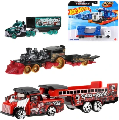 Mattel HOT WHEELS Track Fleet vozidlo s prívesom rôzne druhy kov Mattel HOT WHEELS Track Fleet vozidlo s prívesom rôzne druhy kov