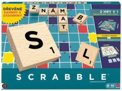 Mattel HRA Scrabble dřevěná edice CZ (společenská hra)