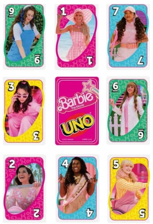 Mattel HRA Uno karty Filmová Barbie (společenská hra)