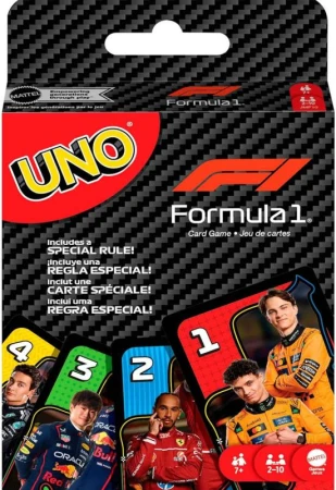 Mattel HRA Uno karty Formule 1 (společenská hra) Mattel HRA Uno karty Formule 1 (společenská hra)