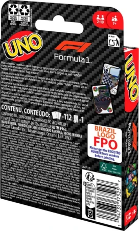 Mattel HRA Uno karty Formule 1 (společenská hra)