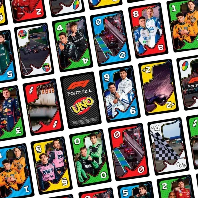 Mattel HRA Uno karty Formule 1 (společenská hra)