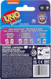 Mattel HRA Uno karty Junior Tlapková Patrola (společenská hra)