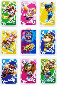 Mattel HRA Uno karty Junior Tlapková Patrola (společenská hra)