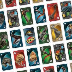 Mattel HRA Uno karty Jurský svět: Znovuzrození (společenská hra)