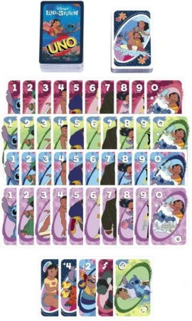 Mattel HRA Uno karty Lilo Stitch (společenská hra)