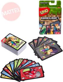 Mattel HRA Uno karty Minecraft (společenská hra)