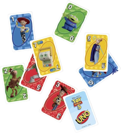 Mattel HRA Uno karty Příběh hraček 5 (Toy Story) (společenská hra)