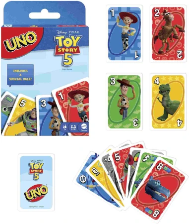 Mattel HRA Uno karty Příběh hraček 5 (Toy Story) (společenská hra)