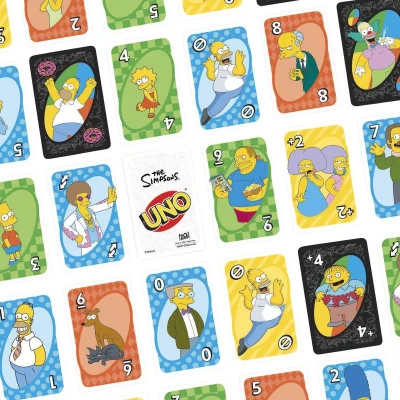 Mattel HRA Uno karty The Simpsons (společenská hra)