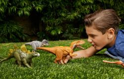 Mattel Jurský svět: Nadvláda dinosaurus s divokým řevem na baterie 6 druhů Zvuk