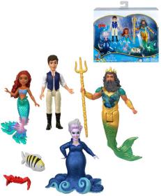 Mattel Malá Mořská Víla s kamarády malé panenky set 6ks v krabici