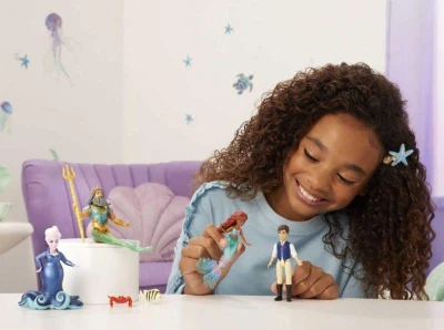 Mattel Malá Mořská Víla s kamarády malé panenky set 6ks v krabici