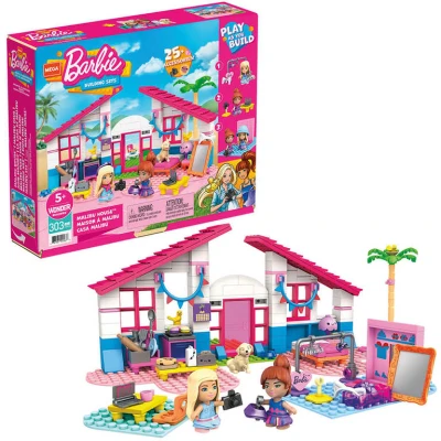 Mattel MEGA CONSTRUX Barbie Dům snů Dreamhouse set se 2 figurkami (stavebnice)