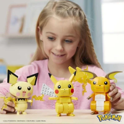 Mattel MEGA CONSTRUX Pokémon Pikachu / Pichu / Raichu 3v1 (stavebnice)