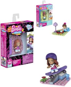 Mattel Mega Construx stavebnice mikro panenka Barbie s doplňky 6 druhů
