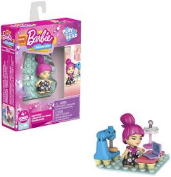 Mattel Mega Construx stavebnice mikro panenka Barbie s doplňky 6 druhů