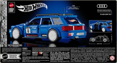 Mattel Mega Hot Wheels extrémní rychlost auto Audi 253 dílků stavebnice