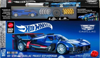 Mattel Mega Hot Wheels extrémní rychlost auto Cadillac 236 dílků stavebnice Mattel Mega Hot Wheels extrémní rychlost auto Cadillac 236 dílků stavebnice