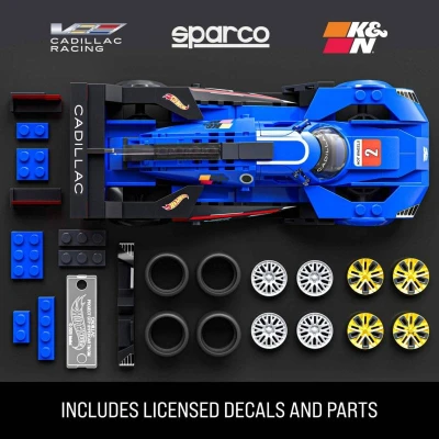 Mattel Mega Hot Wheels extrémní rychlost auto Cadillac 236 dílků stavebnice