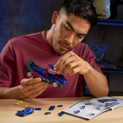 Mattel Mega Hot Wheels extrémní rychlost auto Cadillac 236 dílků stavebnice