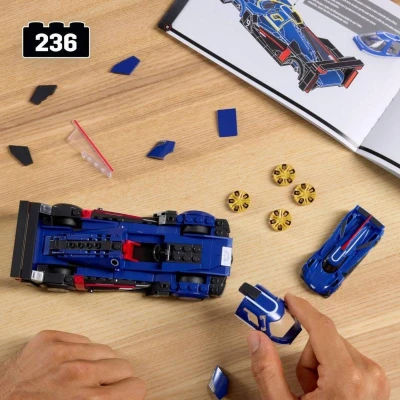 Mattel Mega Hot Wheels extrémní rychlost auto Cadillac 236 dílků stavebnice