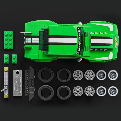 Mattel Mega Hot Wheels extrémní rychlost auto Camaro 289 dílků stavebnice