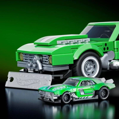 Mattel Mega Hot Wheels extrémní rychlost auto Camaro 289 dílků stavebnice